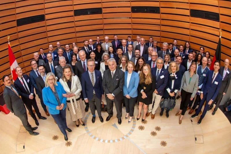 Delegates at the German-Canadian Conference in Berlin